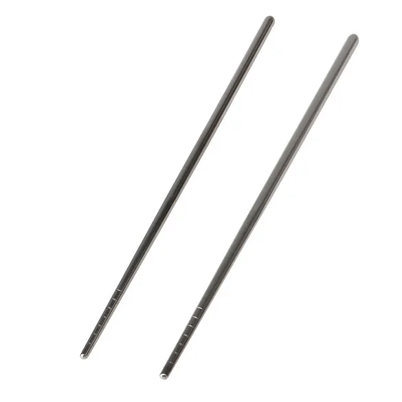 Палочки для еды из нержавеющей стали стильные Нескользящие палочки в китайском