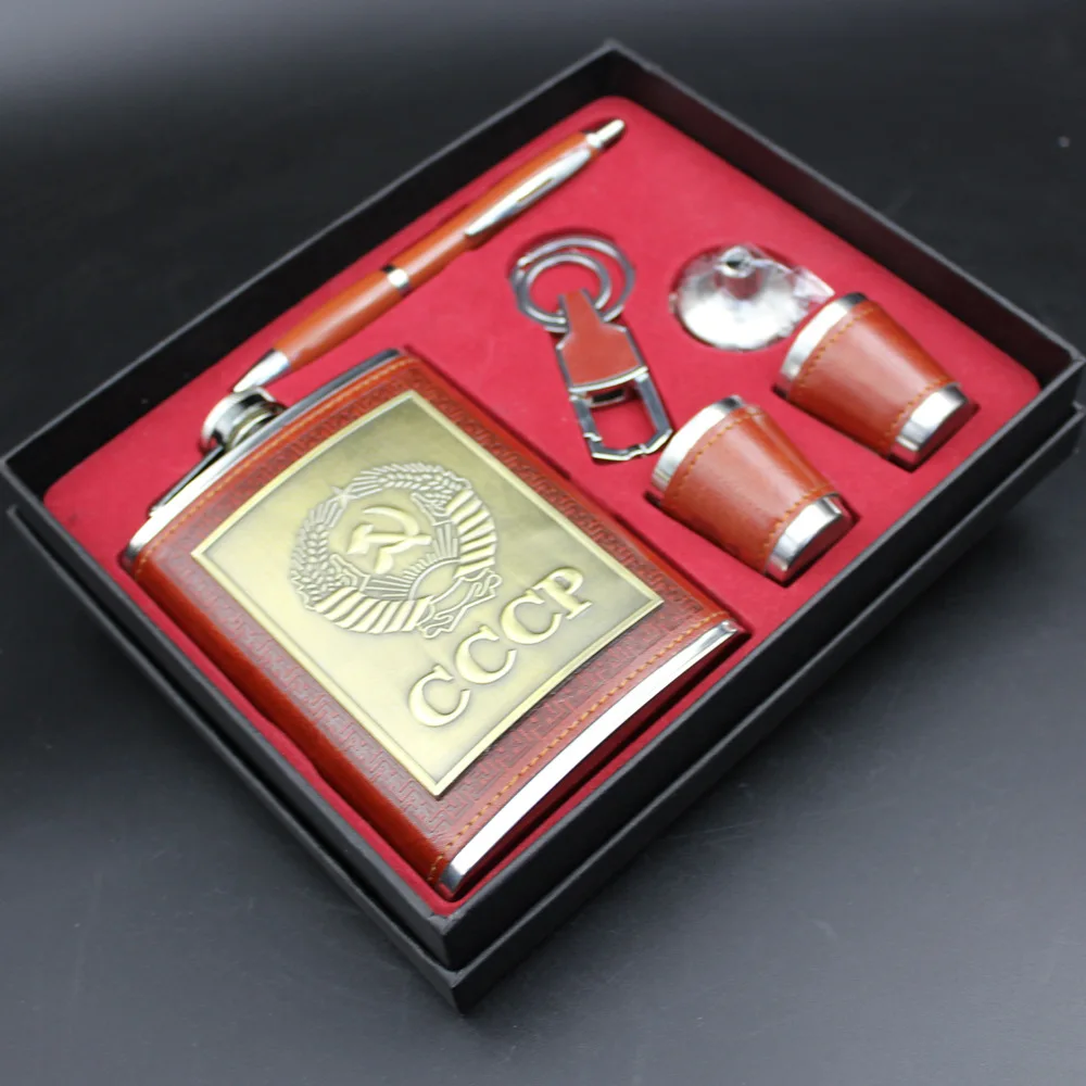 Набор фляг для виски RUIDA 8 унций без БФА из нержавеющей стали с подарочной