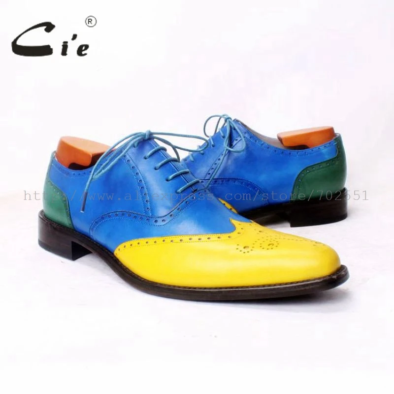 cie BespokeMen Shoe Handmade Men shoe Men's Oxfords Pure Leather Size6-14 Calf Outsole Breathable High Quality OX371 | Обувь