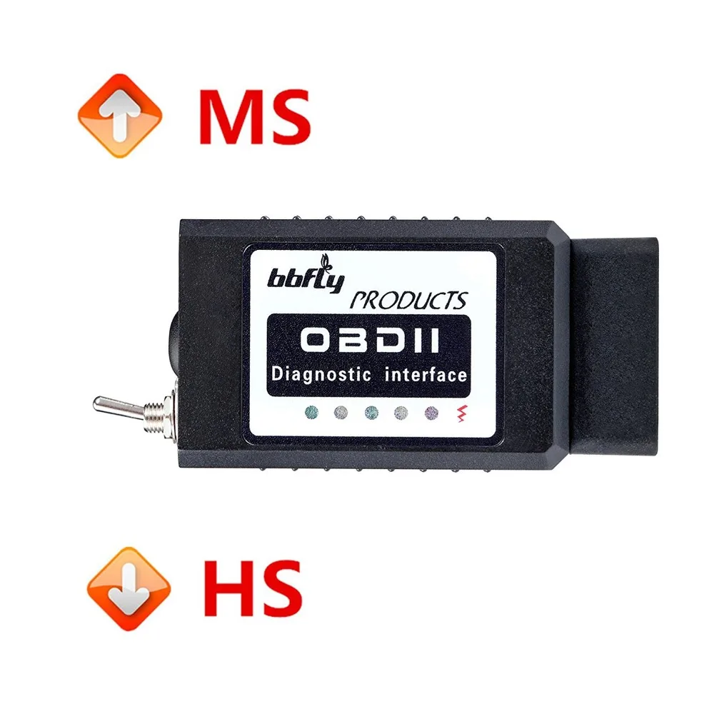Bbfly-BB77102 ELM327 Bluetooth V1.5 модифицированный OBD2 elmконфигурация FOCCCUS Froscan OBD HS-CAN / MS-CAN