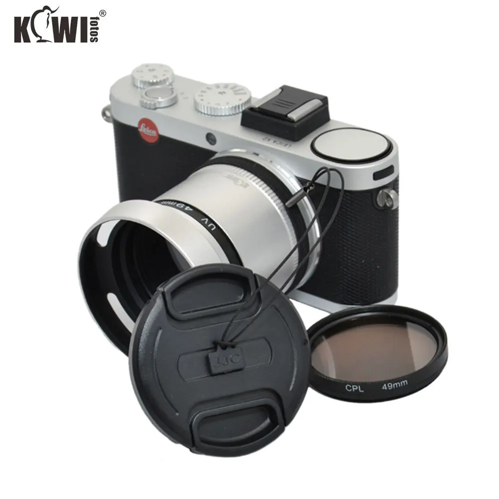 Киви 6 в 1 объектив адаптер Комплект для Leica X1/X2 Крепление объектива + 2 фильтры