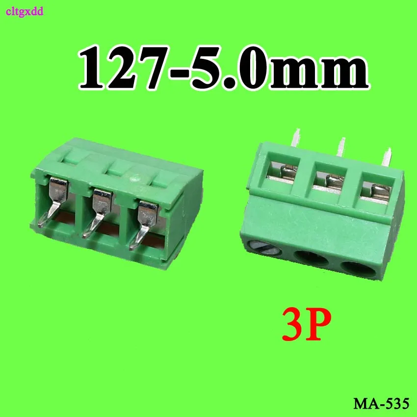 Cltgxdd 10pcs 2 Pin KF127 Screw Terminal Block Connector 5mm Pitch 300V 10A KF-127-5.0mm 2p 3P | Обустройство дома