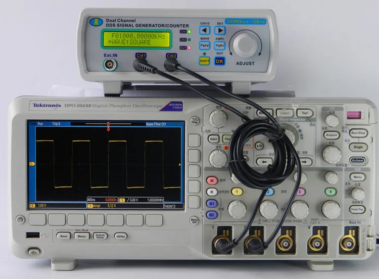 JUNTEK MHS5200A 12 мГц генератор сигналов цифрового Управление двухканальный DDS Функция генератор сигналов частотомер произвольное