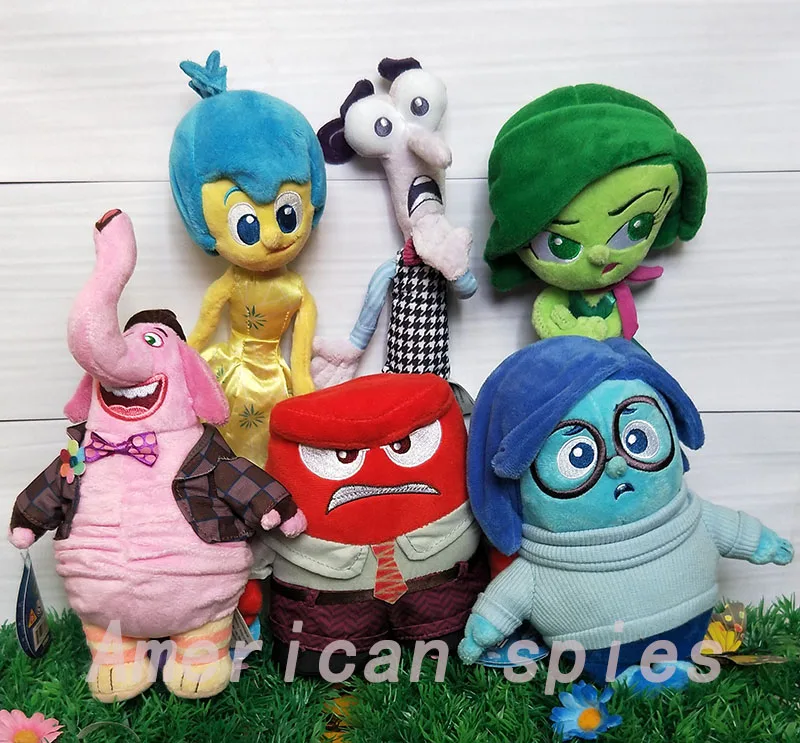 Новый принтом из мультфильма головоломка плюшевые игрушки фильм Pixar радость гнев