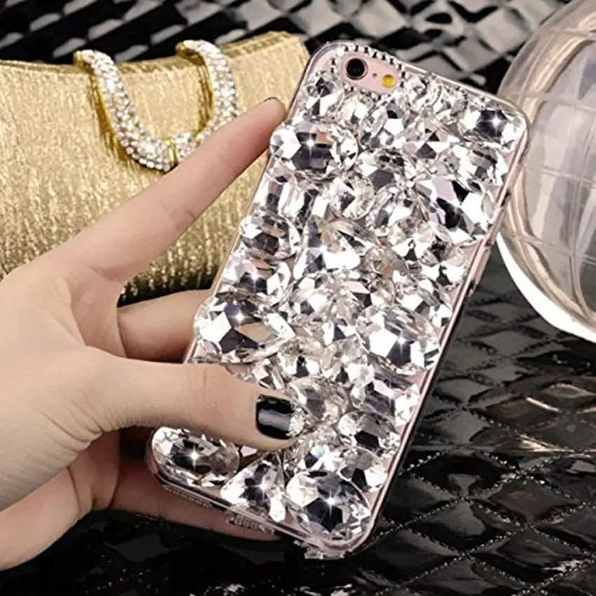 Мягкий чехол накладка LaMaDiaa со стразами кристаллами лисицей и короной для iPhone 12 11