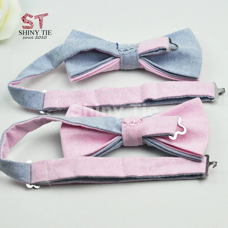 Бесплатная доставка мужские и женские галстуки-бабочки двухслойные цветные