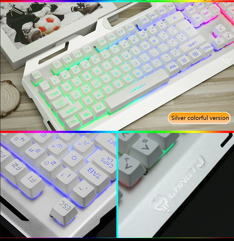 K006 игровая клавиатура 104 ключ Esports игра RGB Проводная Подсветка Механическая сенсорная игровая клавиатура для настольного компьютера ноутбука
