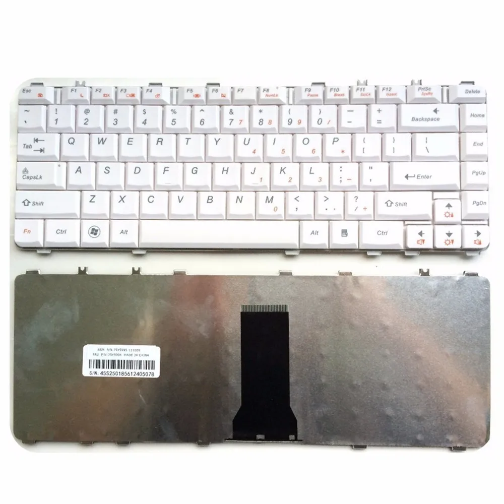 Клавиатура для ноутбука LENOVO Y450 Y450A Y450AW Y450G Y550 Y550A Y550P Y460 Y560 B460 белая/черная |