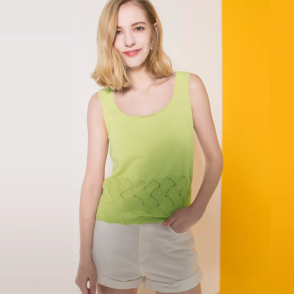 Летний топ на бретелях для женщин свитер Unif Camisole трикотажная рубашка фитнеса