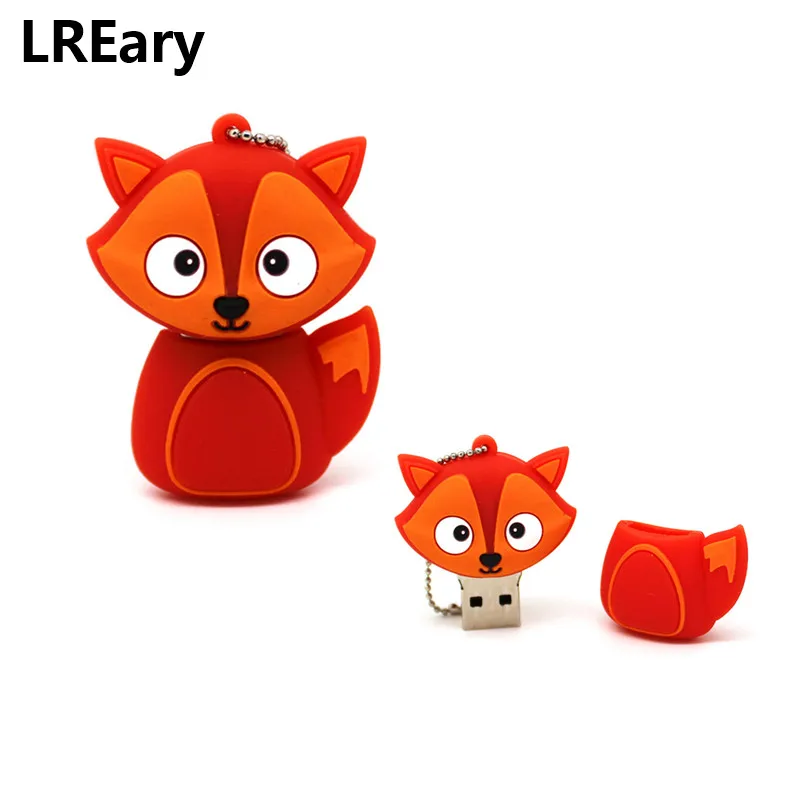 Мультяшная Милая модель животных Сова/лиса usb флешка 16 ГБ 8 Флешка Пингвин/пчела 4