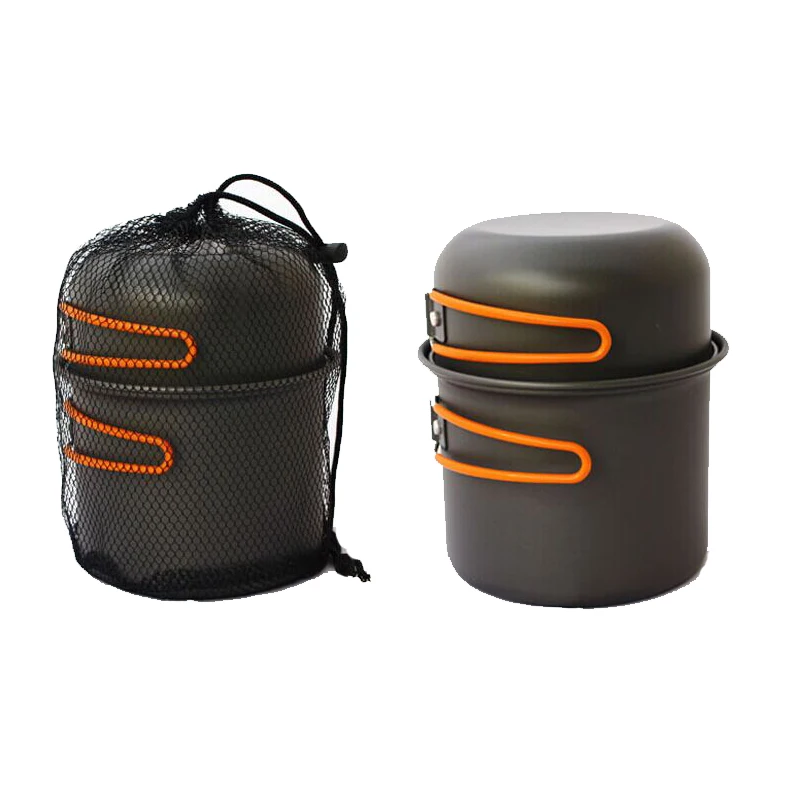 Camping sets pot Pans Bowls Portable Outdoor Hiking Cooking Sets Cookware 2-3 persons | Спорт и развлечения