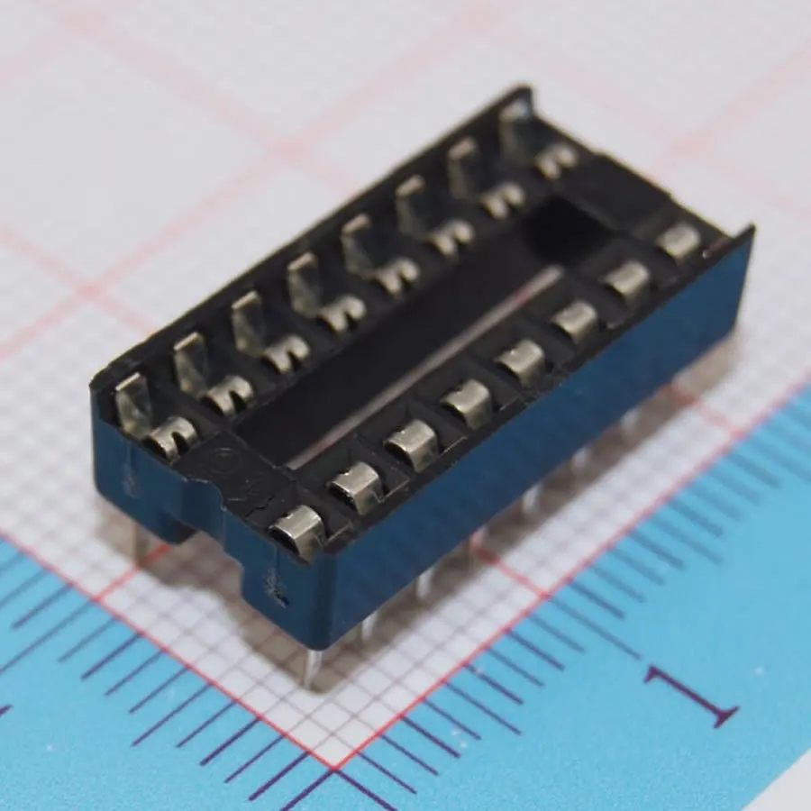 10 шт./лот 16 контактные штыри DIP IC розетки адаптер паяльный Тип гнездо контактный