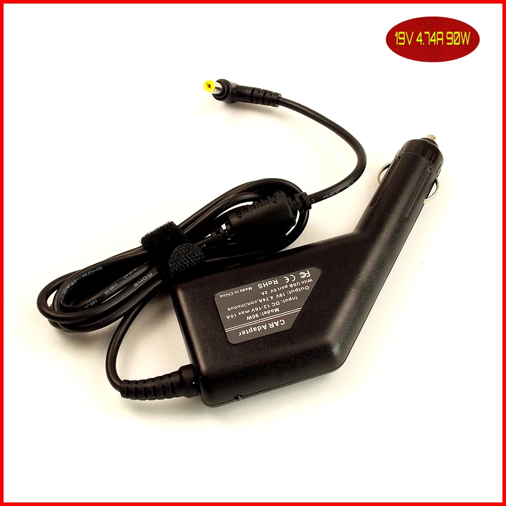 Автомобильный адаптер питания для ноутбука DC 19V 4.74A + usb порт Acer Aspire 5650 5670 5672 5674 5680