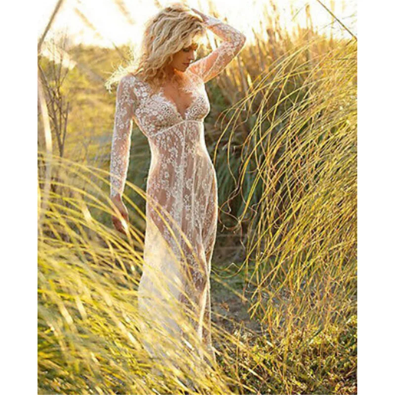 2020 Летняя Пляжная накидка женское кружевное длинное пляжное платье туника