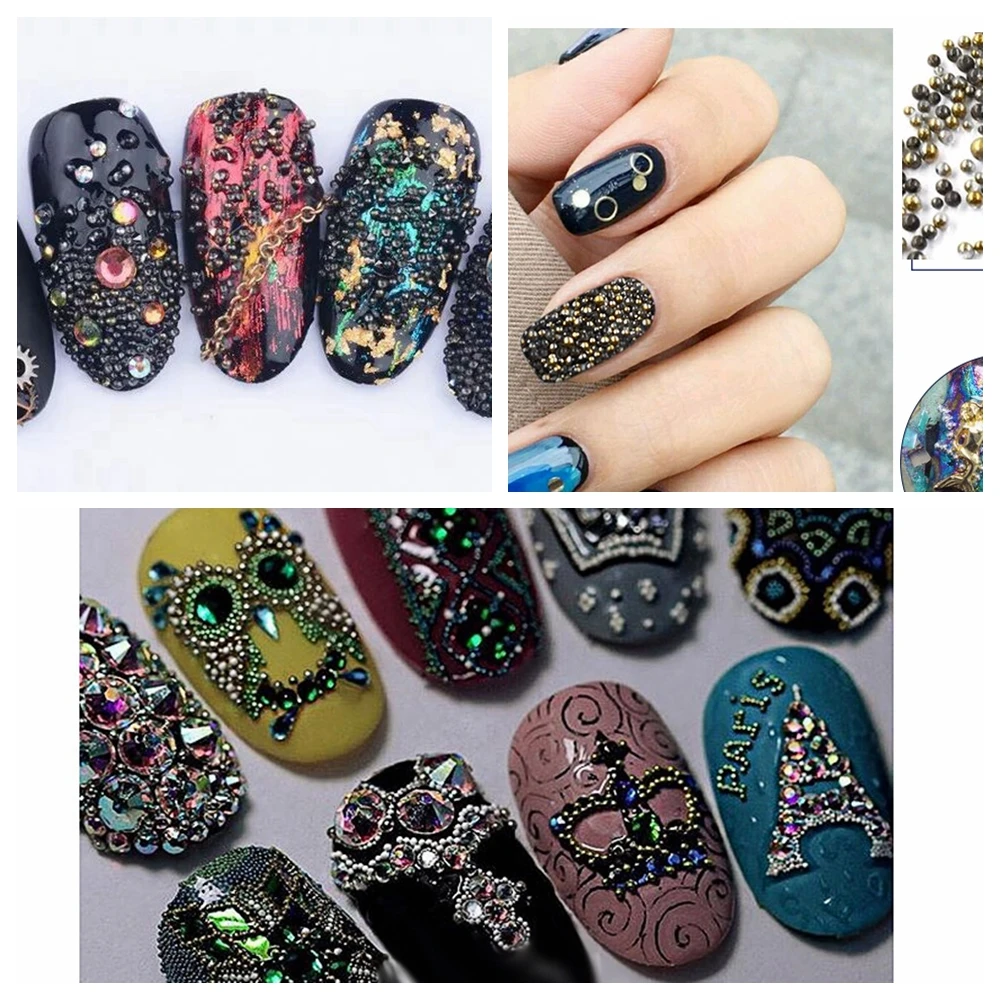 50g Elf Beads Gem Circle Rhinestone Crystal 3D Nail Art Charm Glass Caviar Tiny DIY Sparkly Decoration Mini Elves | Дом и сад