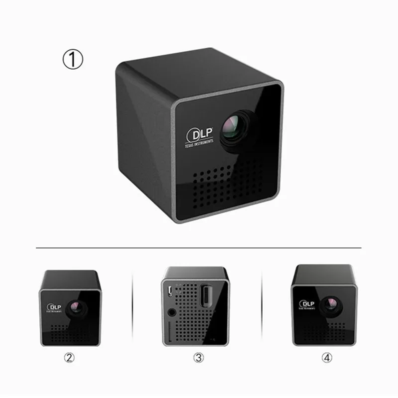 Мини-проектор wifi беспроводной мобильный проектор Поддержка Miracast Airplay DLNA карманный домашний кинопроектор светодиодный Умный домашний кинопроектор