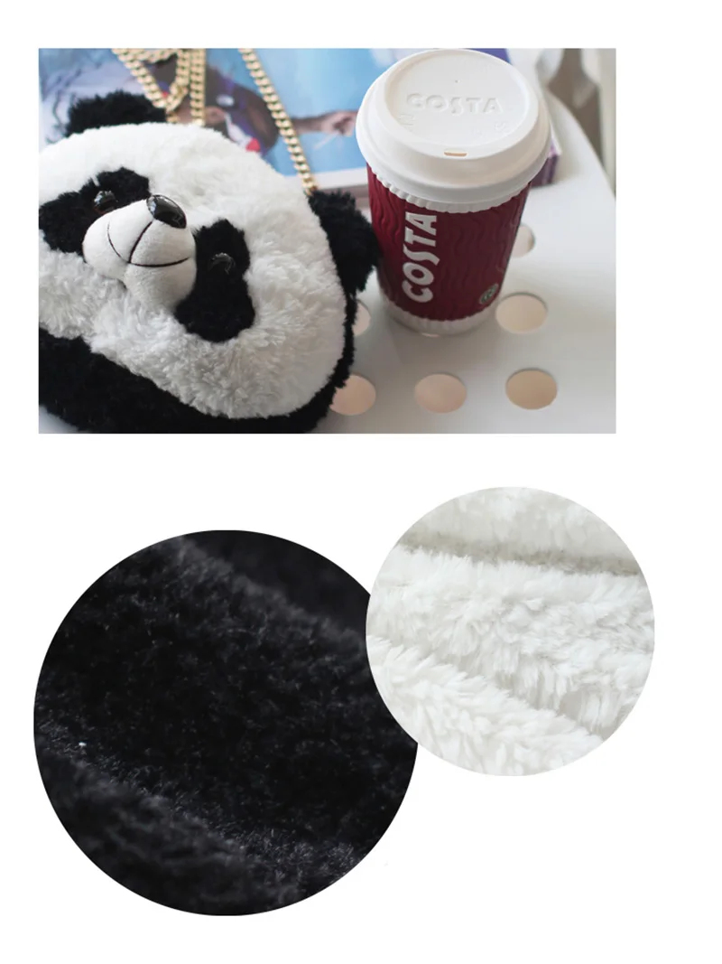 Детские плюшевые рюкзаки с милыми животными пандами женская сумка через плечо