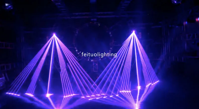 2 Вт или 4 Вт RGB Перемещение лазерной головки сценический свет 30 к RGB Мощный DMX лазерный движущийся головной свет диско-клуб вечерние шоу