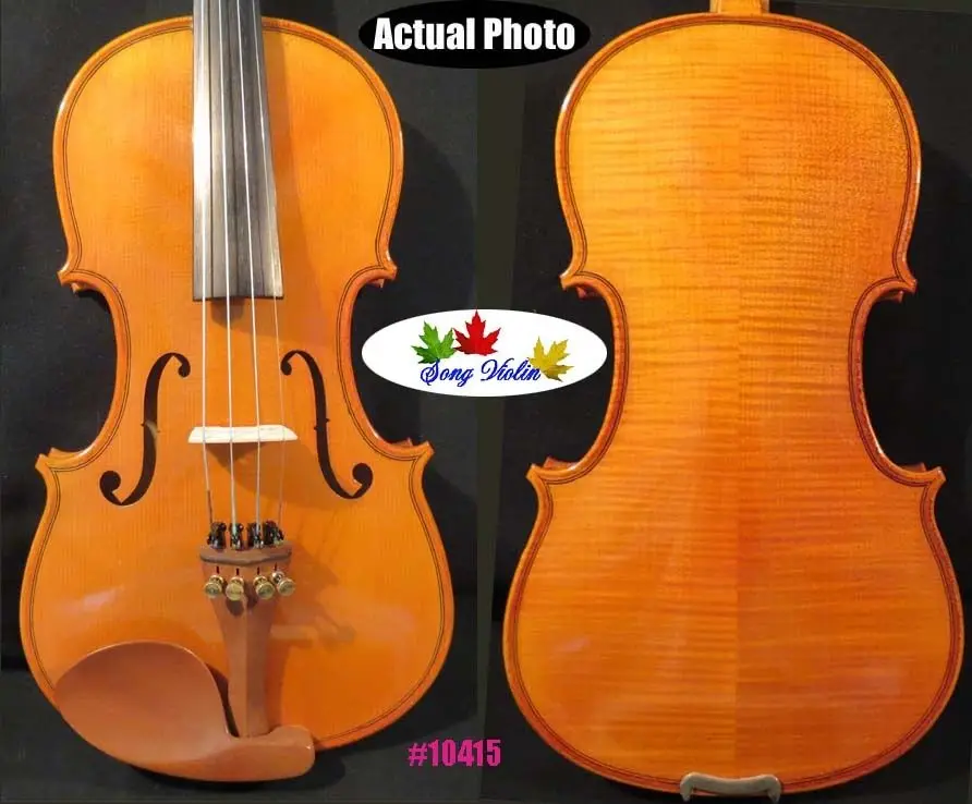 

Strad style hand carved SONG Brand violin 3/4,huge and resonant sound #10415
