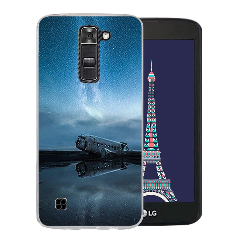 Back Cover Night Sky Pattern for LG K7/Tribute 5 LS675/X210 X210DS Soft Silicone For K7 K 7 Matte Full Protection Phone Cases |