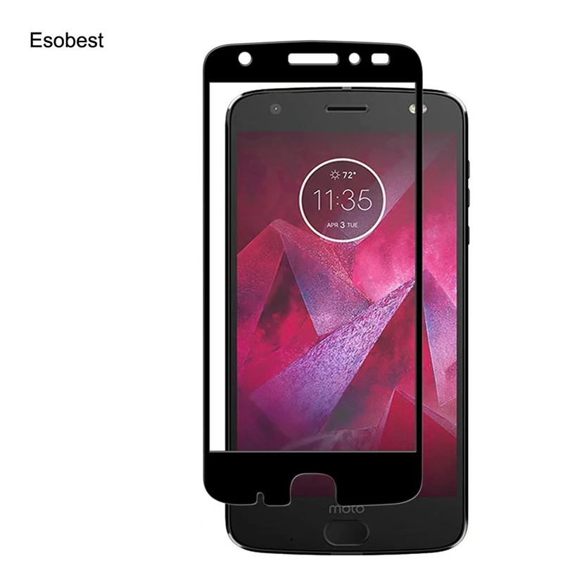 2 шт. Защитное стекло для Motorola Moto Z2 Force Edition|Защитные стёкла и плёнки телефонов| |