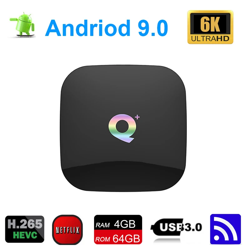 Оригинальный Android 9 0 Smart tv BOX 6K 4G 32G 64G ТВ приемник 4K 2 Wifi медиаплеер Play Store для Netflix