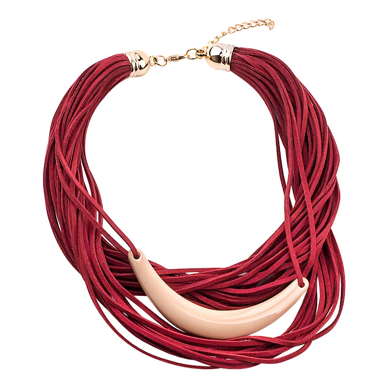 Женское многослойное колье чокер GuanLong украшение в виде ленты 2018|chokers necklaces for