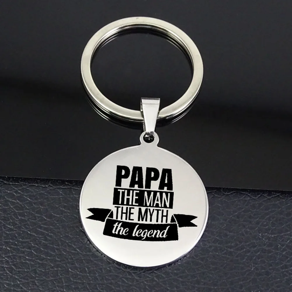 Кулон из нержавеющей стали Yamily Papa The Man Myth Legend кулон с гравировкой подарок для