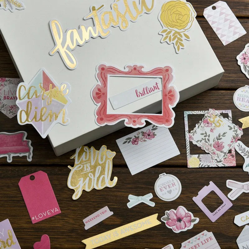 35 шт. цветные высечки для скрапбукинга|cutting dies|cutting dies for scrapbookingcut scrapbooking |