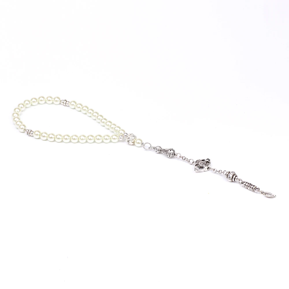 Белый жемчуг цвета слоновой кости tesbih для мусульман | Украшения и аксессуары