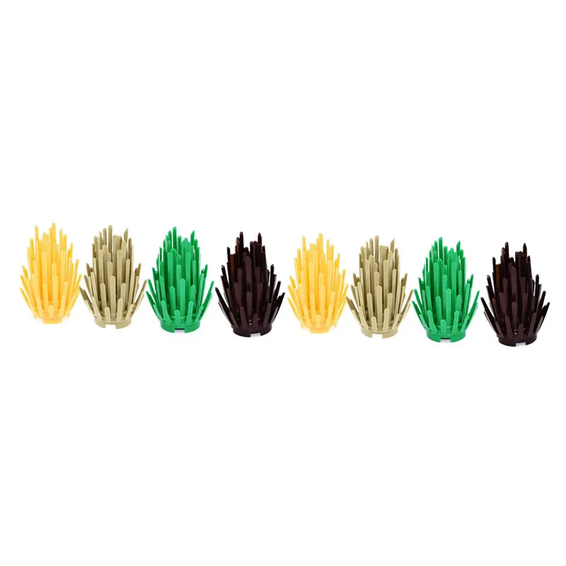 20Pcs/Lot Plant Bush 2x2x4 Trees Green Grass Building Bricks Plants Blocks City Parts Compatible with Series Assemble | Игрушки и хобби