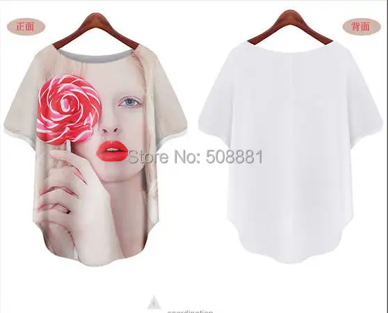 Блузка для женщины лето шифон знаки цветок печать цветочный милый короткая -