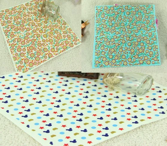 Войлочная Нетканая ткань YY DIY 12 шт. 28x28 см с принтом подсолнуха и мыши 1 мм 100%