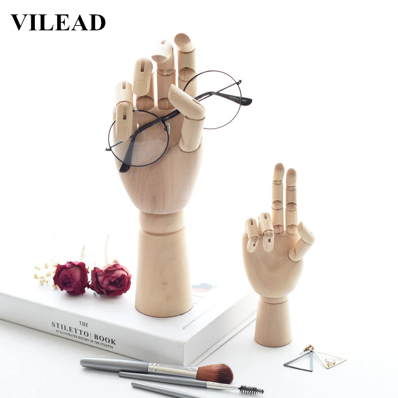 VILEAD 3 размера 7 10 и 12 дюймов деревянные ручные статуэтки вращающиеся суставы