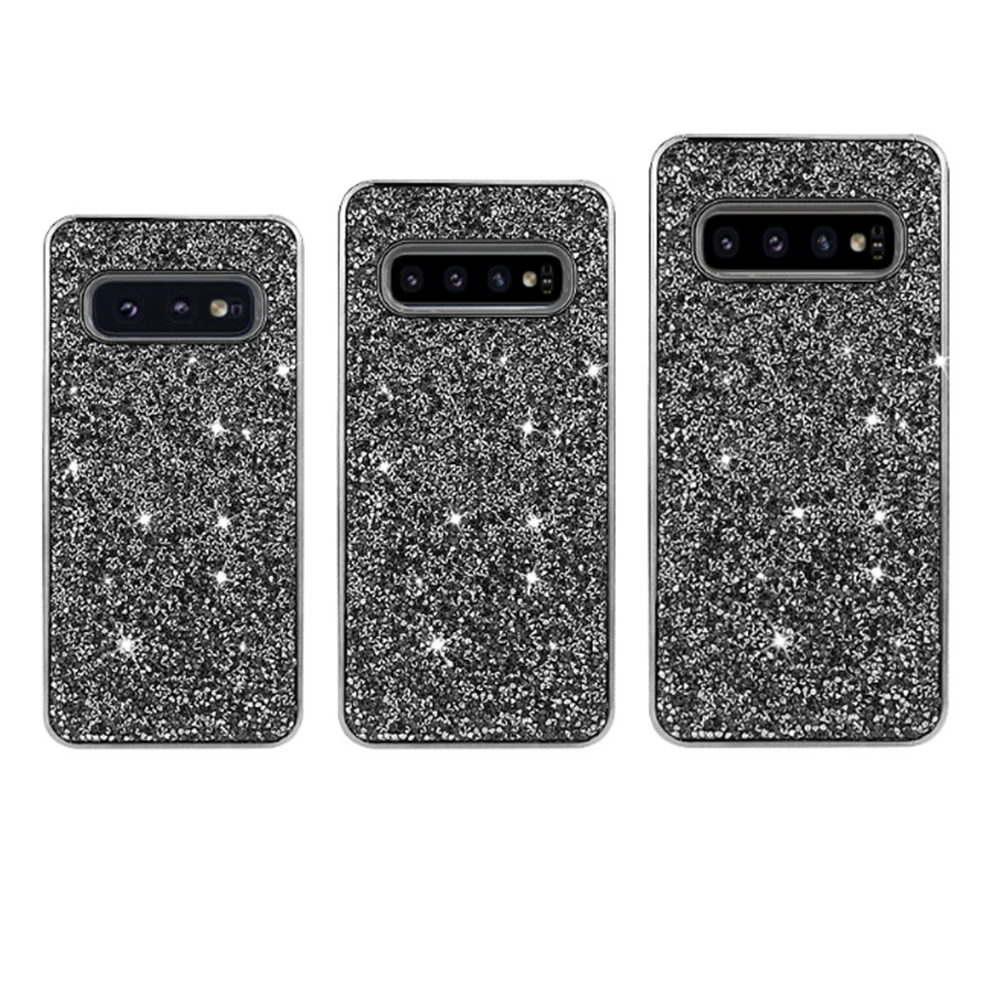 Блестящий блестящий чехол для телефона Samsung S10 5G Rhonestone мягкий из ТПУ с полной