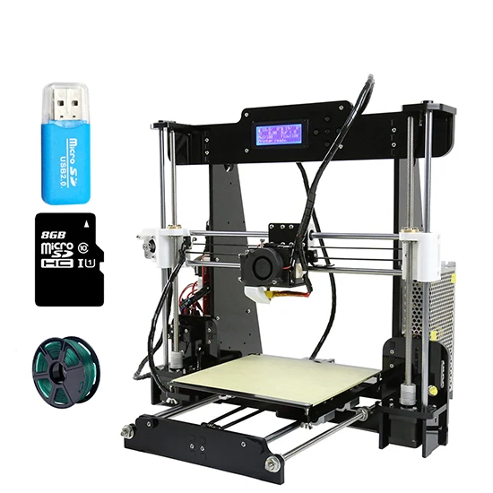A8-1KG Anet A6 A8 A2 A8 PLUS Impresora 3D принтеры высокая производительность легко собрать большой размер подарки на день рождения Reprap i3 DIY принтеры SD карты - Цвет: A8-1KG