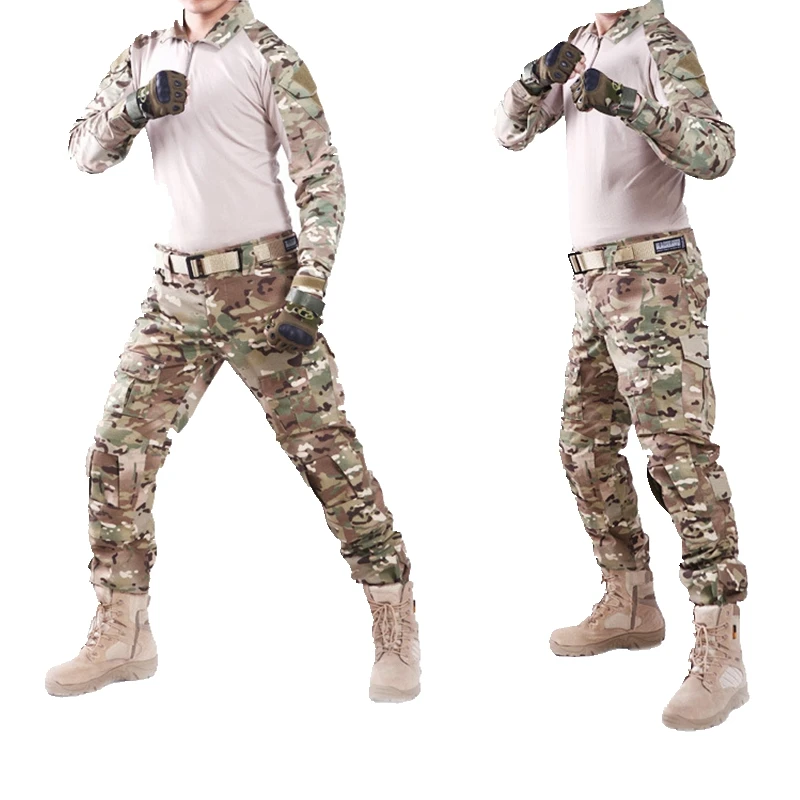 Тактическая Военная форма Мультикам камуфляжная охотничья одежда Kryptek