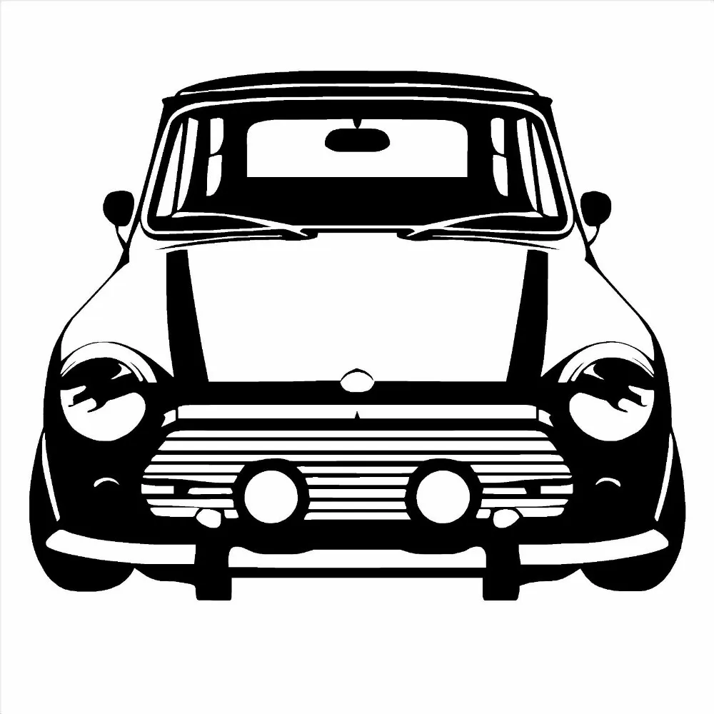 

Классическая Мини медная виниловая наклейка на стену, автомобильная наклейка, комнатная наклейка, обои «сделай сам», настенные наклейки, 2 р...