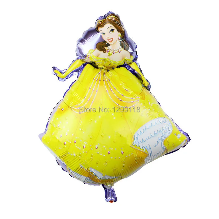 5 шт./лот новые Мультяшные принцессы гелиевые фольгированные воздушные шары