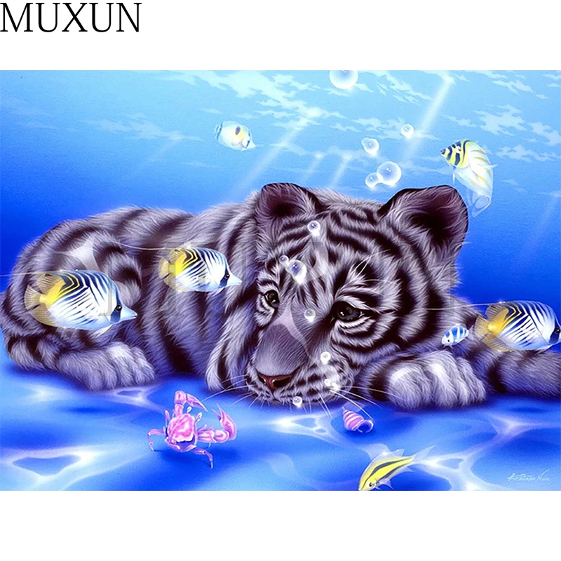 

Diy Diamond Painting Animals 5D Full Square/Round Drill New Diamond Embroidery Tigers 2019 Rhinestone Pictures Of Beads X0082