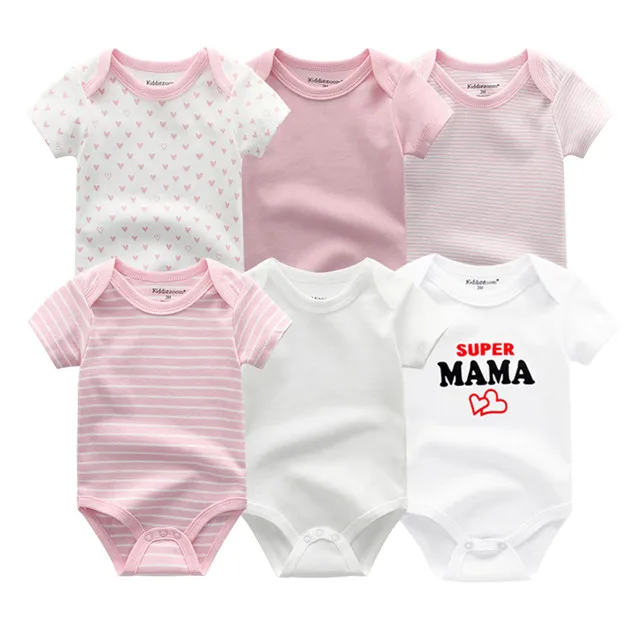 girls clothes6737 Детская одежда, Одежда для новорожденных, 6 предметов, одежда для маленьких мальчиков, Комбинезоны из хлопка, комплекты одежды для новорожденных с короткими рукавами для малышей 0-12 месяцев - Цвет: girls clothes6737