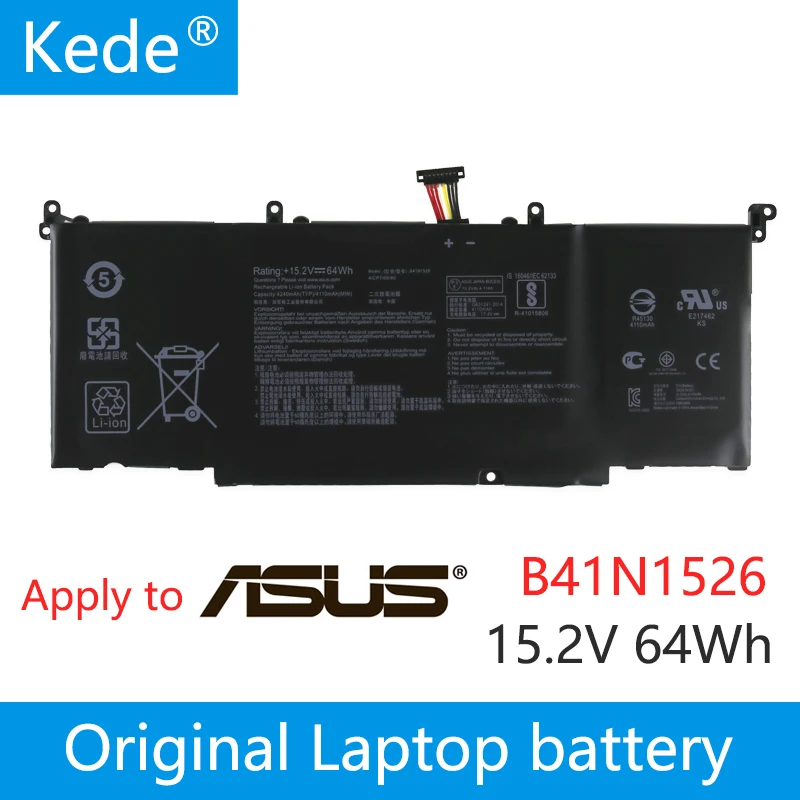 Kede 15,2 V 64Wh B41N1526 Аккумулятор для ноутбука ASUS ROG Strix GL502 GL502V GL502VT GL502VT-1A S5 S5VT6700