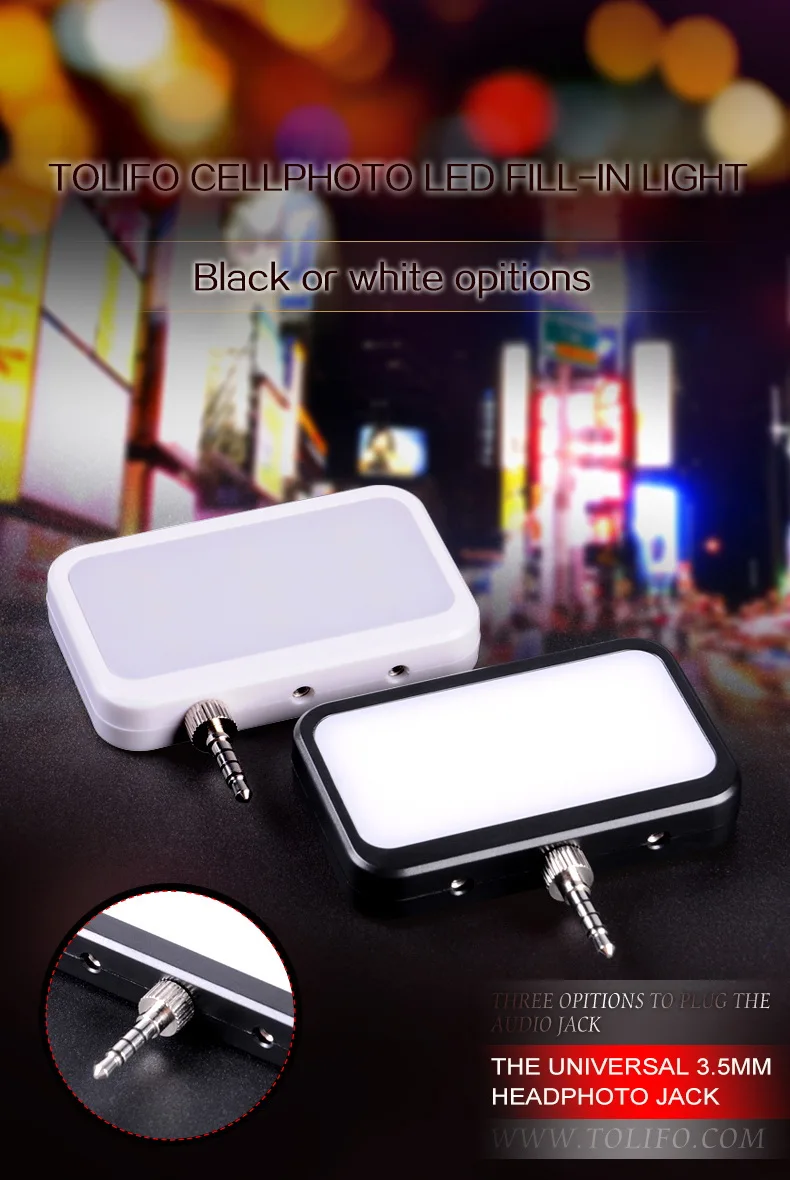 Tolifo HF0901 Профессиональный смартфон селфи вспышка светодиодный светильник Planel с постоянным светильник для iPhone Sumsung смартфон мобильный телефон