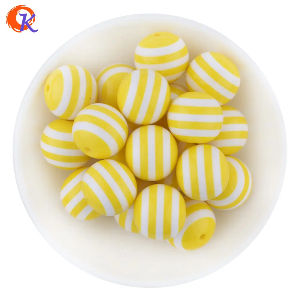 12 Yellow Выберите цвет, 20 мм, 100 шт./лот, модные бисерные ювелирные изделия, массивные полимерные полоски, бусины для детей, массивное ожерелье ручной работы, изготовление ювелирных изделий - Цвет: 12 Yellow