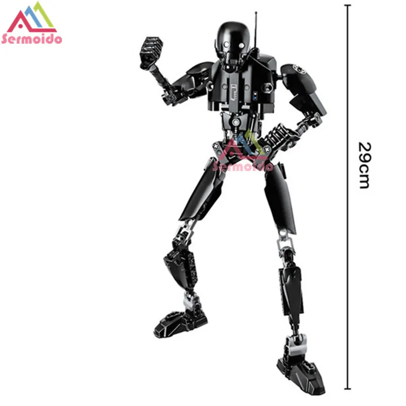 Шоколад Sermoido Star Wars Rogue One игрушки Jango Phasma Jyn Erso K-2SO Дарт Вейдер общий гривус фигурка игрушка строительные блоки игрушки - Цвет: Шоколад