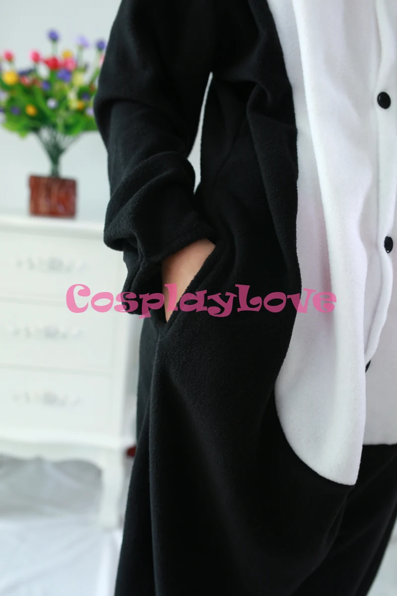 Black Penguin Pajamas Animal Cosplay Costume Kid Adult Onesies Cartoon Sleepwear Sleepsuit |