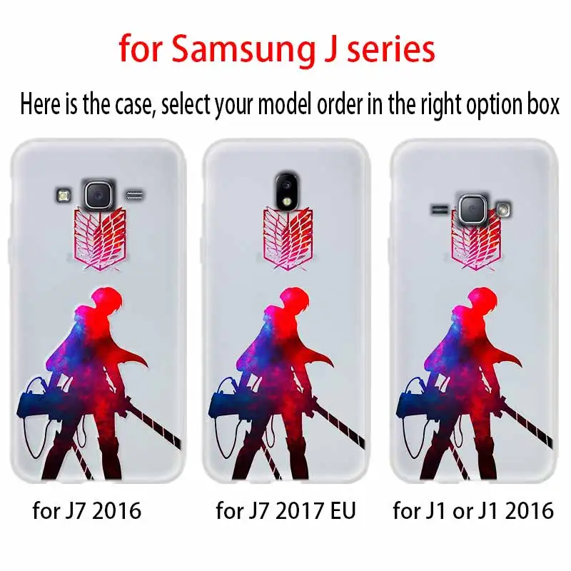 Чехол для телефона Samsung Galaxy j6 J8 J7 J5 J3 J4 Plus 2018 2017 2016 J610 Prime из мягкого силикона с аниме