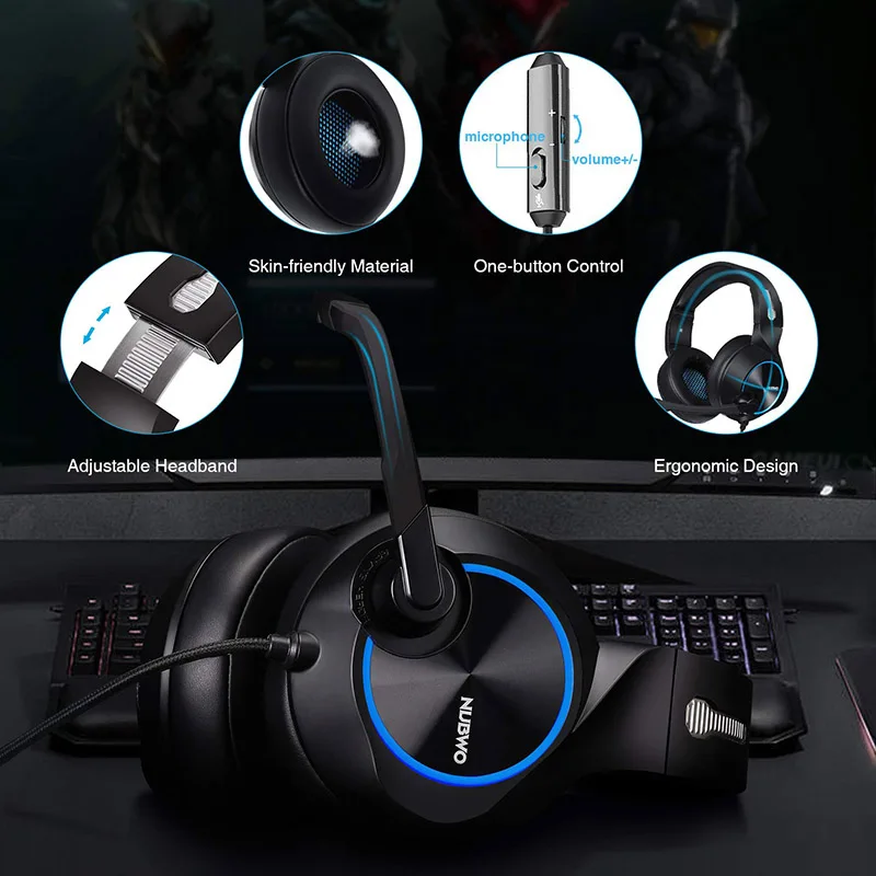 Игровая гарнитура для Xbox One PS4 ПК система автоматического управления &quot Шум