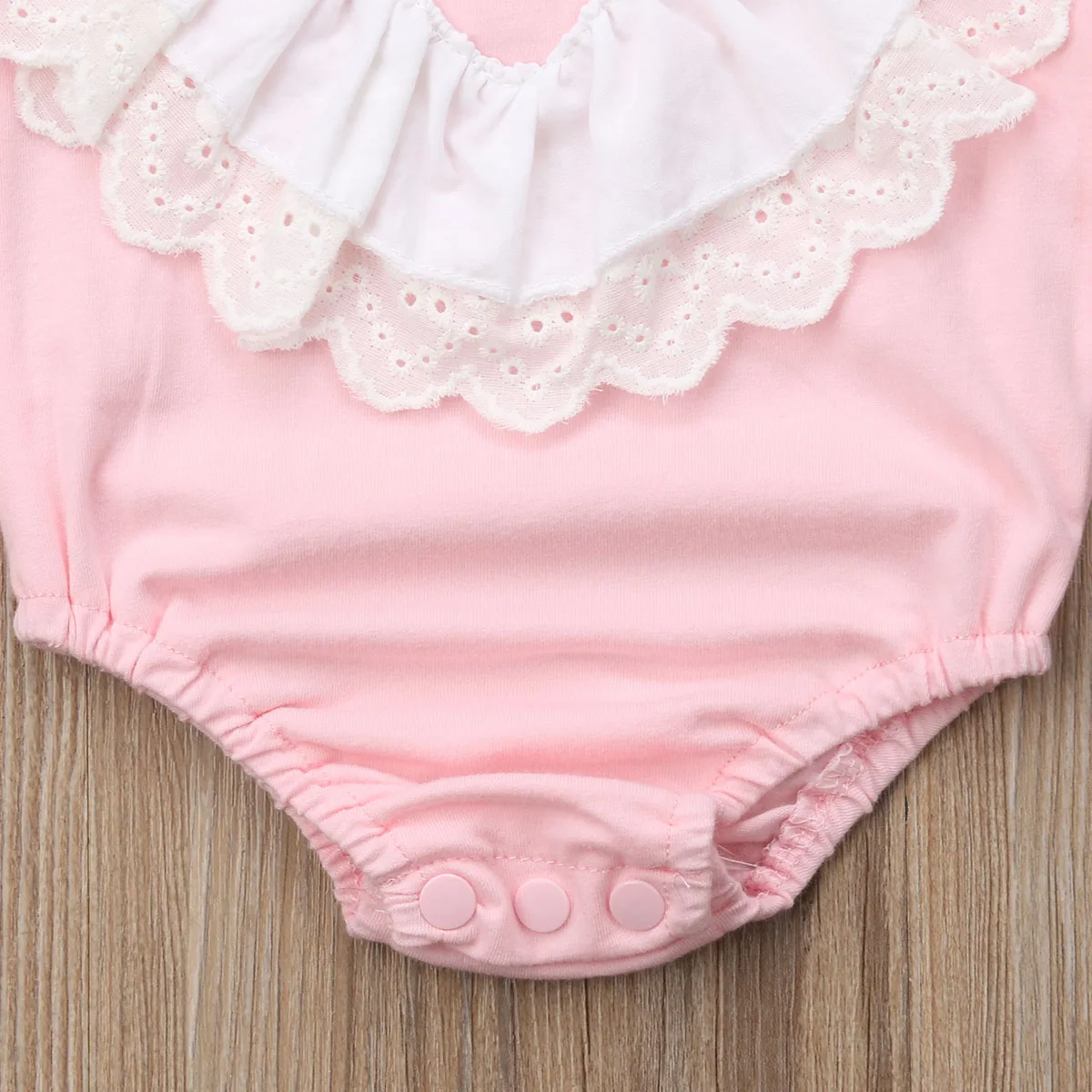 Милые Боди для новорожденных кружевные комбинезоны с рюшами маленьких девочек