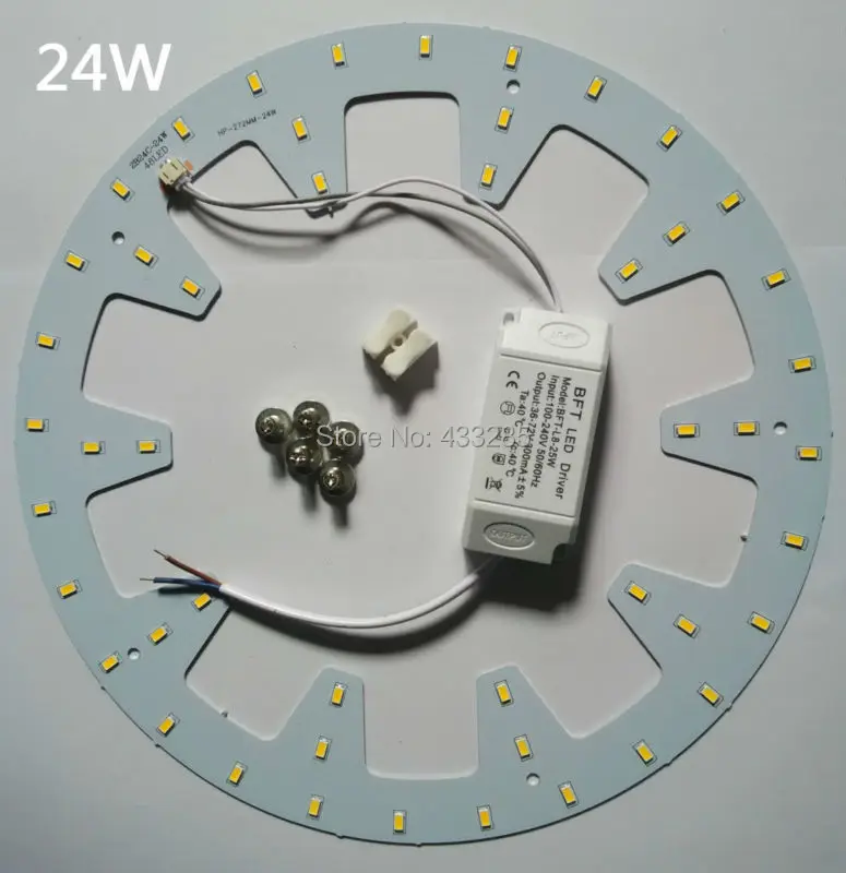Хит! Круглая Светодиодная панель AC85-265V SMD5730 круглая потолочная с драйвером и